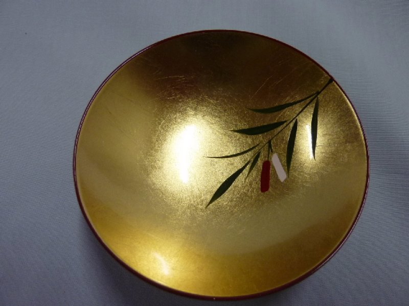 画像1: 金箔工芸　竹　3.0盃