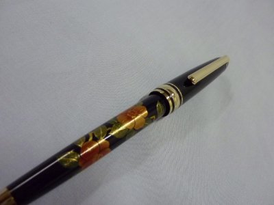 画像3: 高級加賀蒔絵　(黒)つばき　漆芸ボールペン