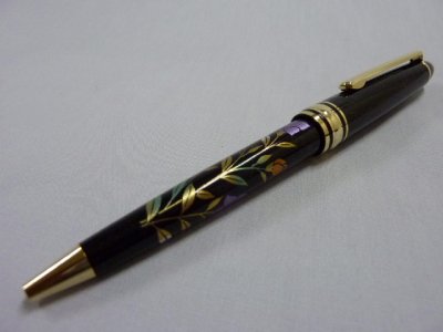 画像1: 高級加賀蒔絵　桔梗　漆芸ボールペン