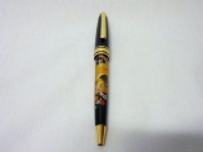 画像1: 高級加賀蒔絵　扇面　漆芸ボールペン